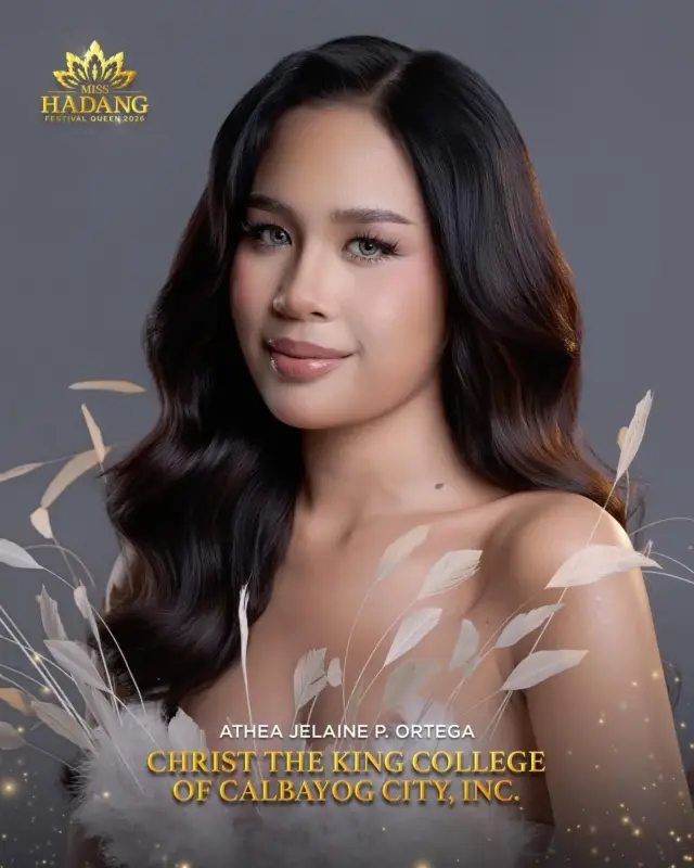 Athea Jelaine P. Ortega, candidate, Miss Hadang Festival Queen 2026, representing Christ the King College of Calbayog City, Inc.