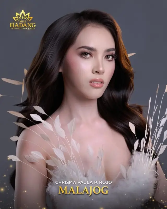 Chrisma Paula P. Rojo, candidate, Miss Hadang Festival Queen 2026, representing Malajog